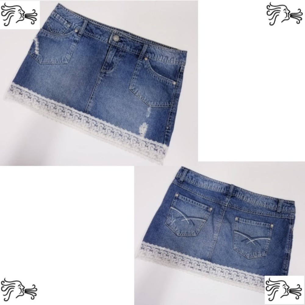 Wear It Declare It Size 11 Denim Jeans Skirt